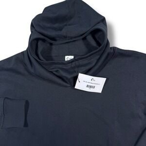 Zyia Active Hoodie Sweatshirt Womens Size L Black Oh So Soft Cowl Neck NEW